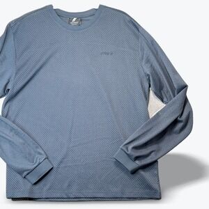 Zara Athleticz‎ Mesh Training Shirt Long Sleeve Blue Mens Medium